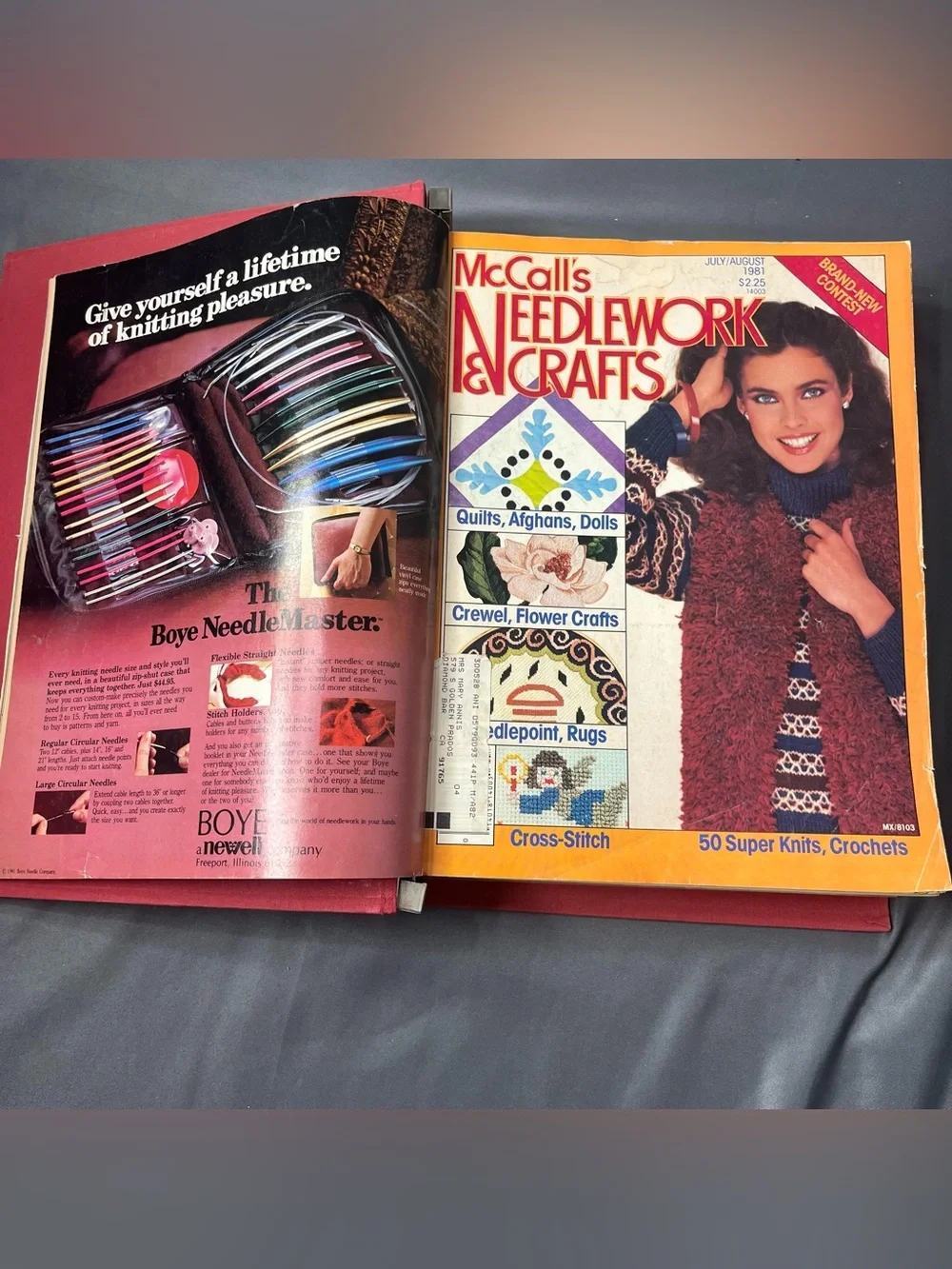 McCall's Magazine Issues 1981-1982 Bound Binder Vtg Lot Needlework Craft Collect
